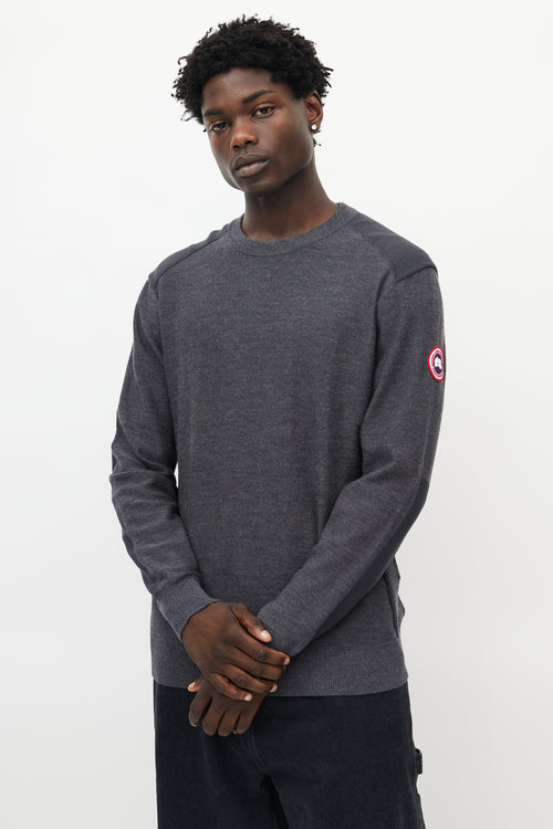 Canada Goose Grey Wool Knit Sweater