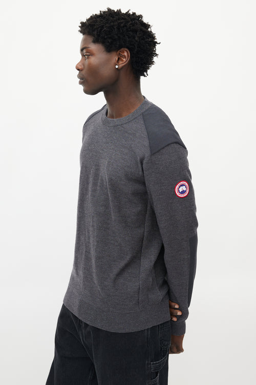 Canada Goose Grey Wool Knit Sweater