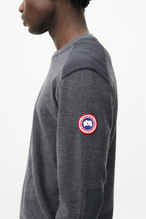 Canada Goose Grey Wool Knit Sweater