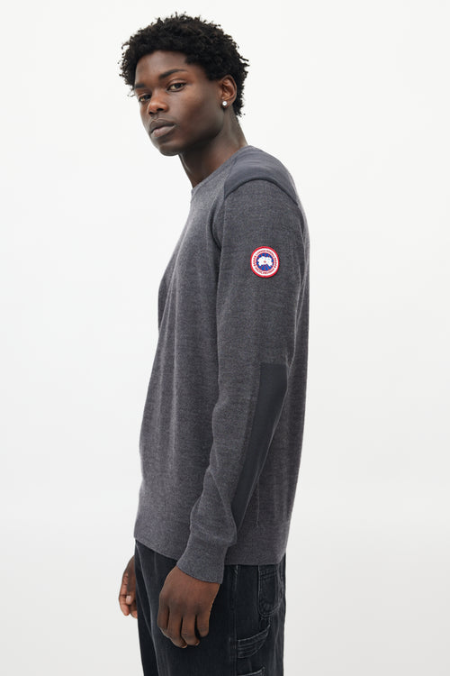 Canada Goose Grey Wool Knit Sweater