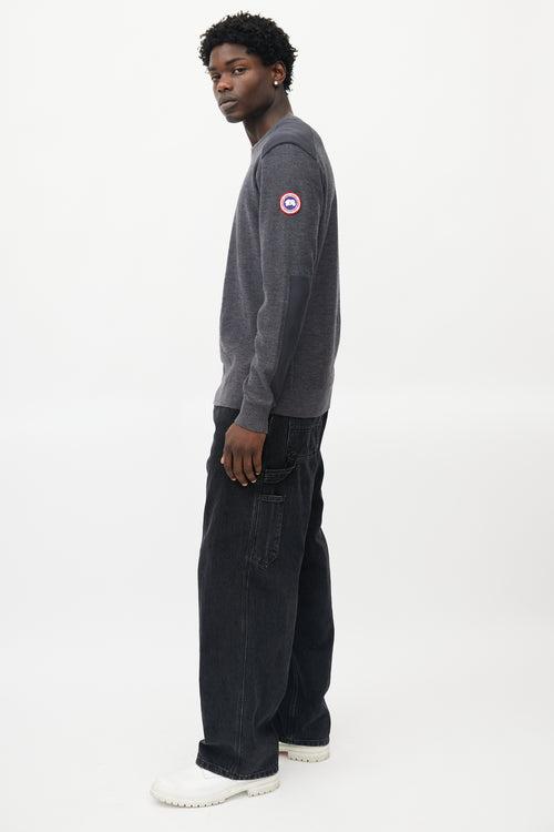 Canada Goose Grey Wool Knit Sweater