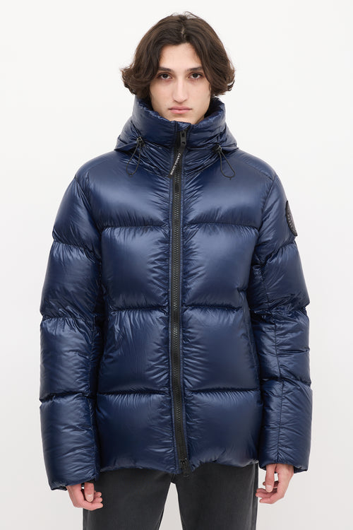 Canada Goose Navy Down 
Nylon Crofton Puffer Jacket