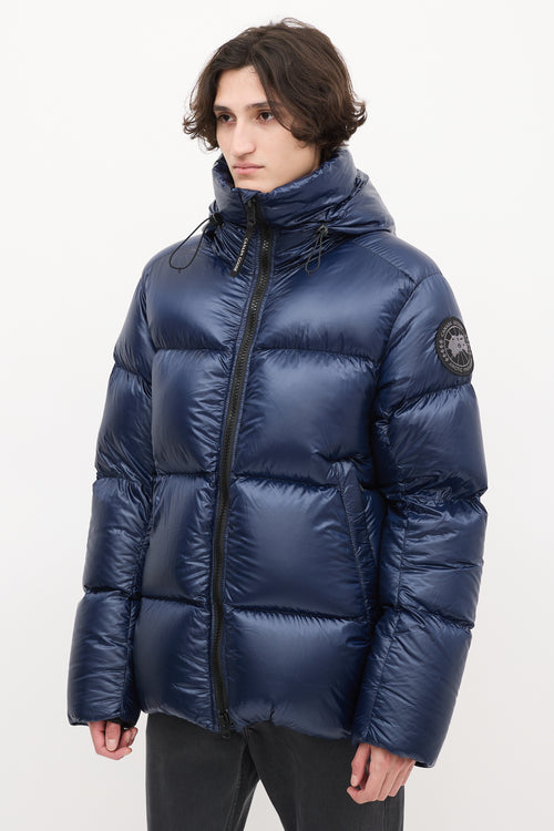 Canada Goose Navy Down 
Nylon Crofton Puffer Jacket