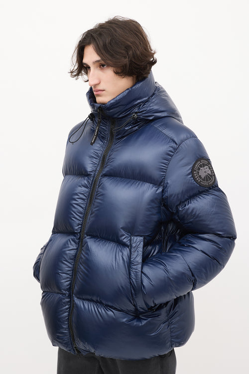 Canada Goose Navy Down 
Nylon Crofton Puffer Jacket