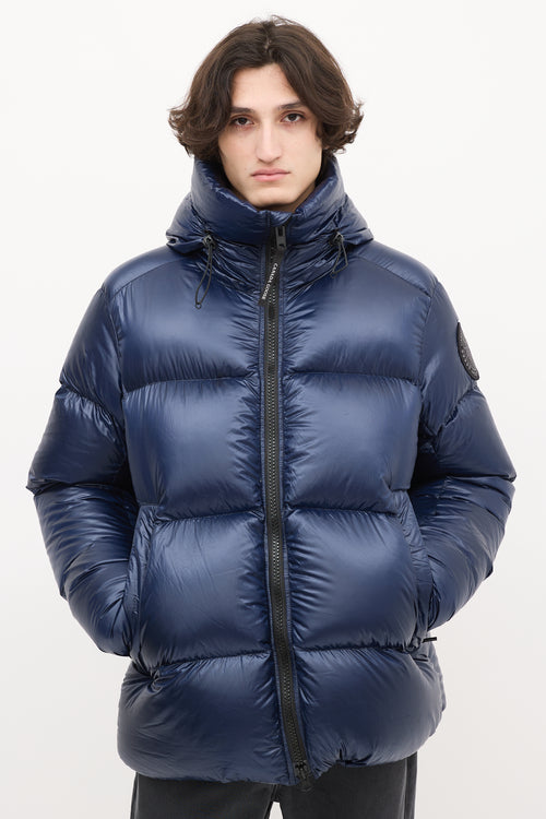 Canada Goose Navy Down 
Nylon Crofton Puffer Jacket