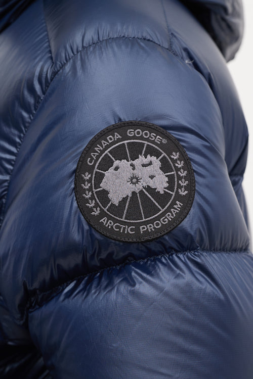 Canada Goose Navy Down 
Nylon Crofton Puffer Jacket