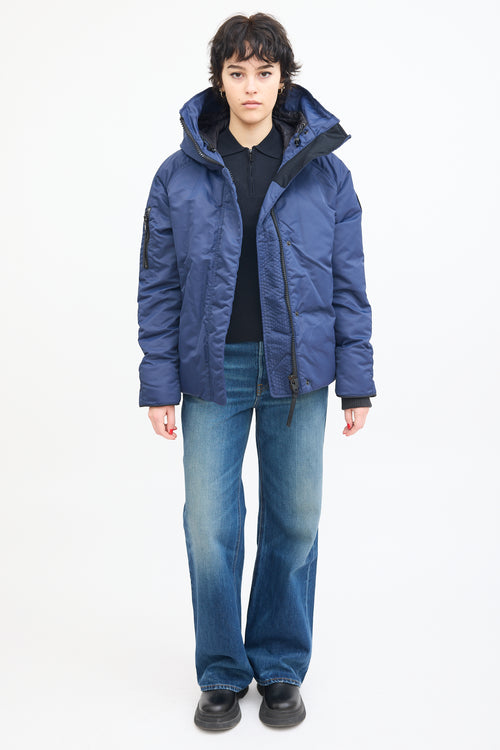 Canada Goose Navy Everleigh Bomber Down Jacket