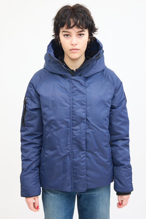 Canada Goose Navy Everleigh Bomber Down Jacket