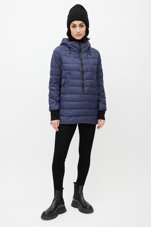 Canada Goose Navy Hillhurst Down Anorak Jacket