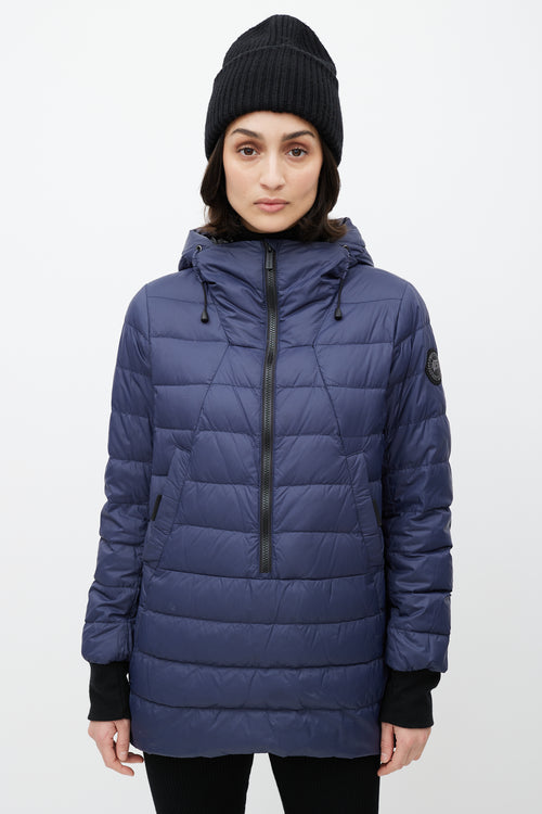 Canada Goose Navy Hillhurst Down Anorak Jacket