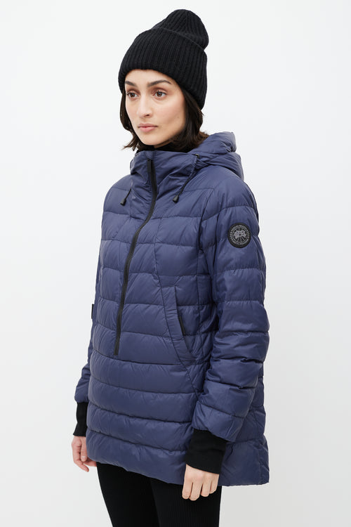 Canada Goose Navy Hillhurst Down Anorak Jacket