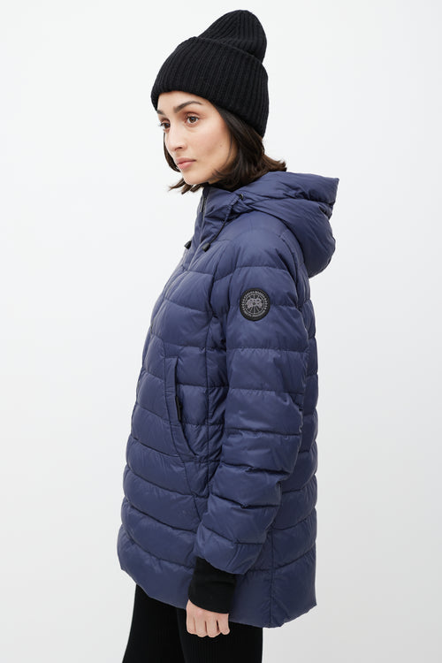 Canada Goose Navy Hillhurst Down Anorak Jacket