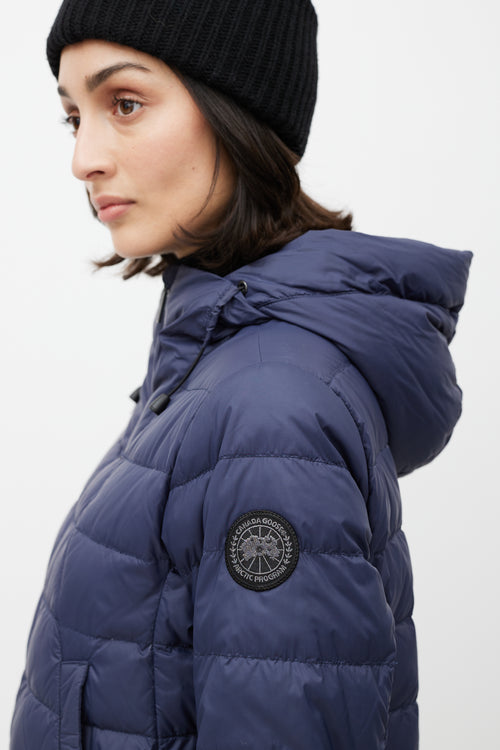 Canada Goose Navy Hillhurst Down Anorak Jacket