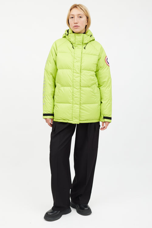 Canada Goose Neon Green Approach Puffer