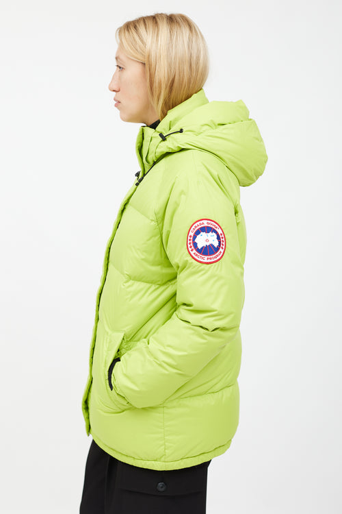 Canada Goose Neon Green Approach Puffer