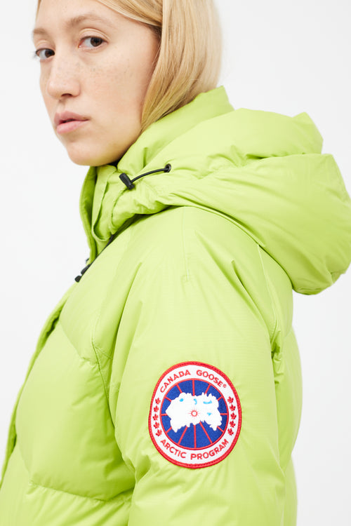 Canada Goose Neon Green Approach Puffer