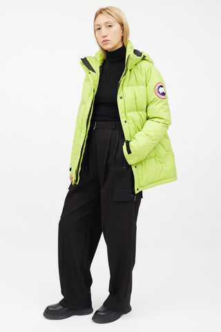 Canada Goose Neon Green Approach Puffer