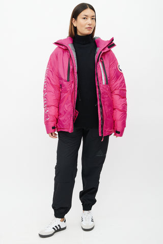 Canada Goose Pink Skreslet Reflective Down Parka