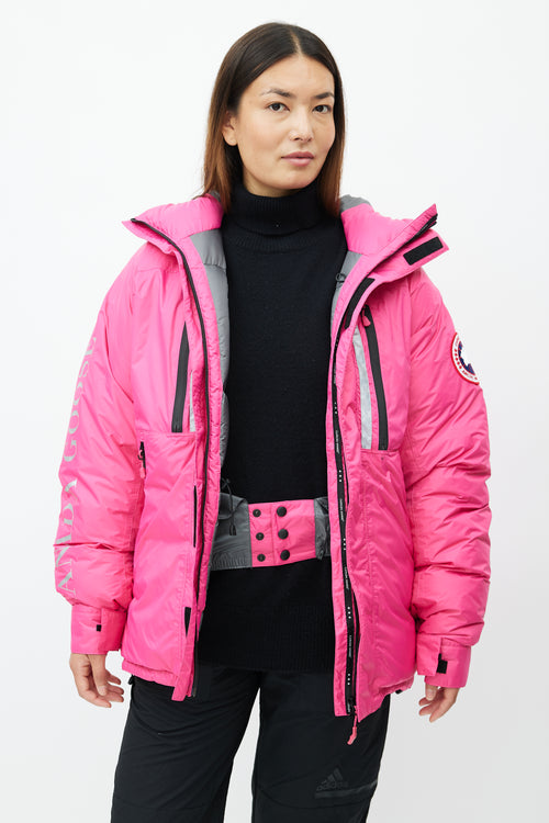 Canada Goose Pink Skreslet Reflective Down Parka