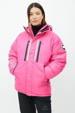 Canada Goose Pink Skreslet Reflective Down Parka