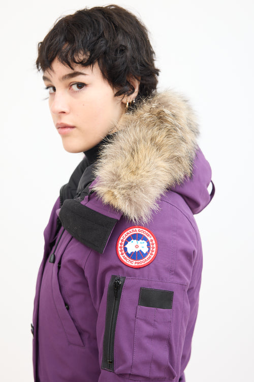 Canada Goose Purple Montebello Heritage Down Parka