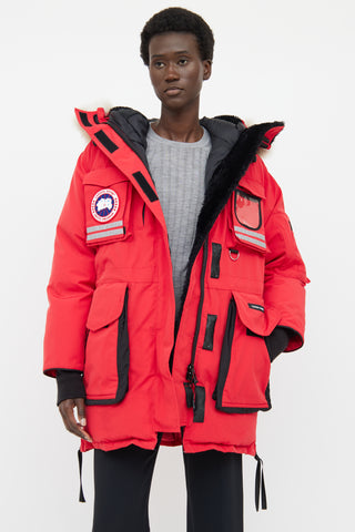 Canada Goose Red Snow Mantra Fur Trim Mantra