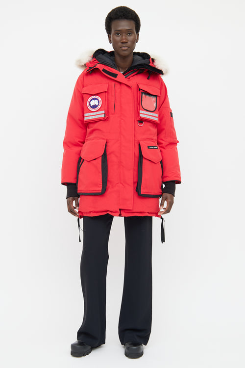 Canada Goose Red Snow Mantra Fur Trim Mantra