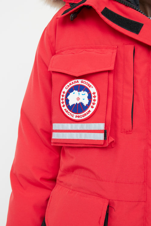 Canada Goose Red Snow Mantra Fur Trim Mantra