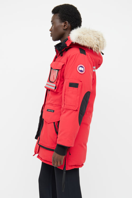 Canada Goose Red Snow Mantra Fur Trim Mantra