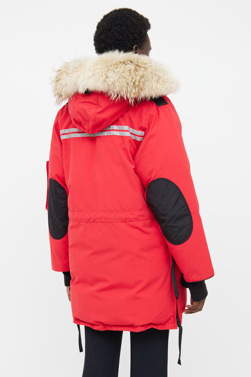 Canada Goose Red Snow Mantra Fur Trim Mantra