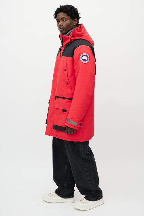 Canada Goose Red 
Black Erickson Down Reflective Parka