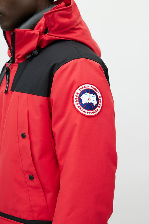 Canada Goose Red 
Black Erickson Down Reflective Parka