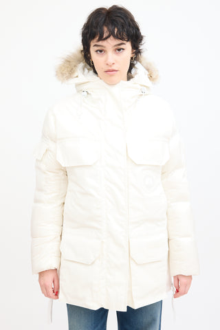 Canada Goose White Expedition Humanature Down Parka