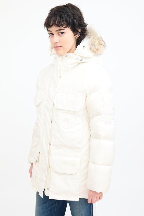 Canada Goose White Expedition Humanature Down Parka