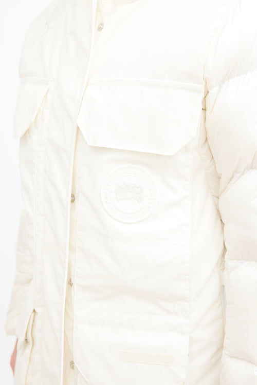 Canada Goose White Expedition Humanature Down Parka