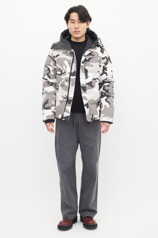 Canada Goose White 
Grey Down Camo MacMillan Jacket