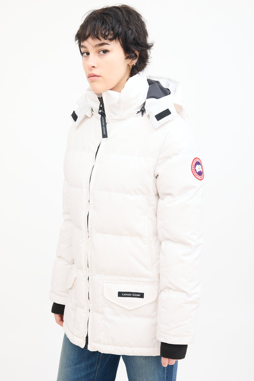 Canada Goose White Solaris Down Parka