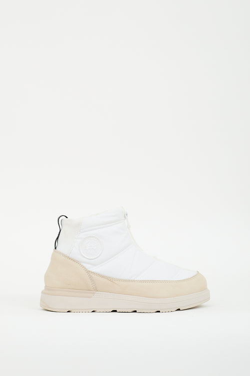 Canada Goose White 
Cream Cypress Puffer Boot