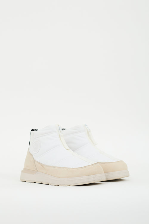 Canada Goose White 
Cream Cypress Puffer Boot