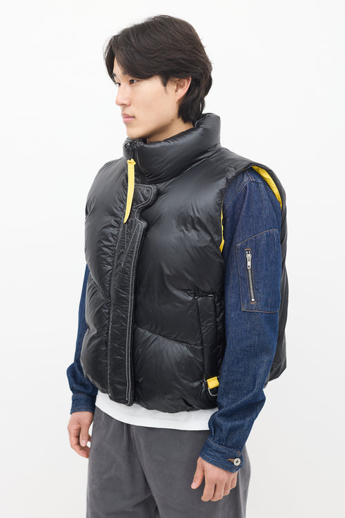 Canada Goose X Pyer Moss Black 
Yellow Down Puffer Vest