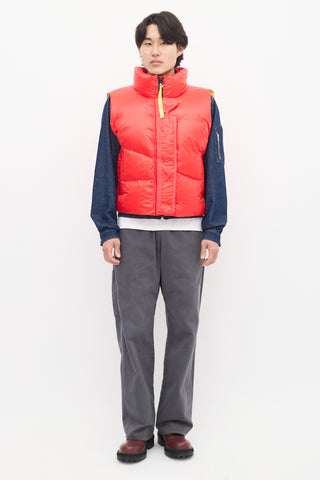 Canada Goose X Pyer Moss Red 
Yellow Down Puffer Vest