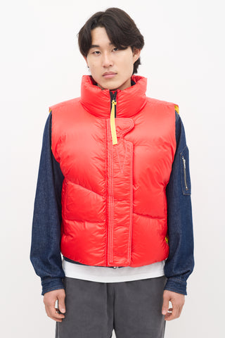 Canada Goose X Pyer Moss Red 
Yellow Down Puffer Vest