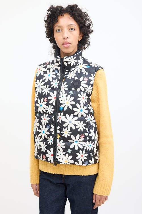 Canada Goose X Reformation Floral Down Head Scarf 
Puffer  Vest