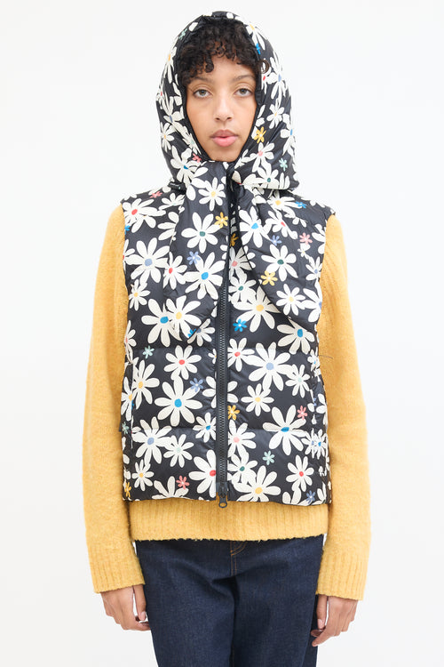 Canada Goose X Reformation Floral Down Head Scarf 
Puffer  Vest