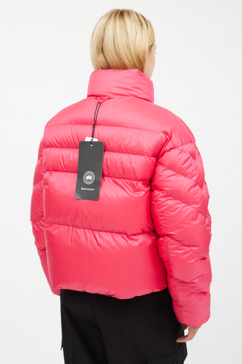 Canada Goose X Reformation Multi Pink Reversible Mila Puffer