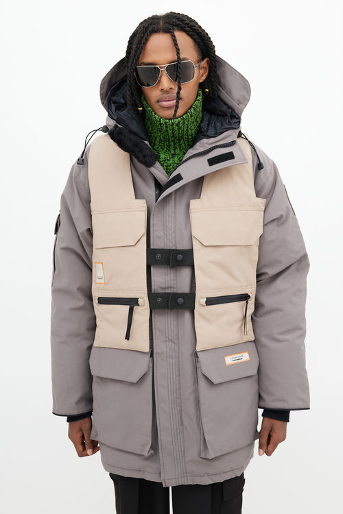 Canada Goose x Salehe Bembury Taupe Expedition Parka