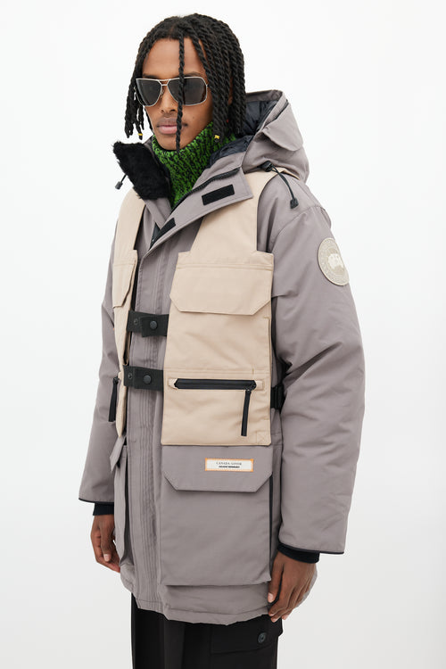 Canada Goose x Salehe Bembury Taupe Expedition Parka