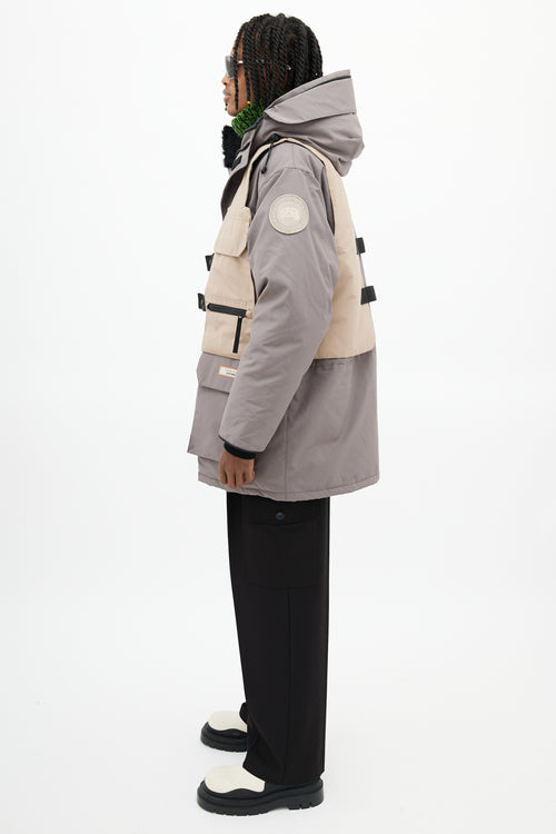 Canada Goose x Salehe Bembury Taupe Expedition Parka