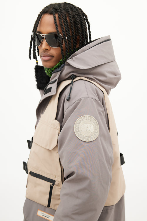 Canada Goose x Salehe Bembury Taupe Expedition Parka