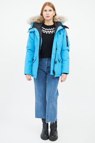 Blue Montebello Down 
Fur Hood Parka